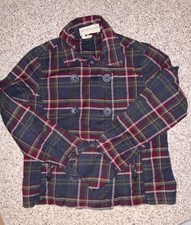 Y2K Aeropostale Double-Breasted Plaid Jacket. XL picture