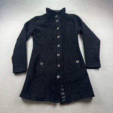 Kuhl Savina Sweater Jacket Coat Womens Medium Black Alpaca Fleece Knit Button Up picture