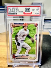 2021 Bowman Shohei Ohtani #85 GMG Graded 10 Gem Mint 💎 Angels picture