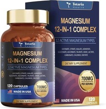 Magnesium 12 in 1 Complex 700mg - Glycinate Citrate Malate Taurate Daily Support picture