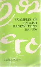 Examples of English Handwriting [Paperback] Grieve, Hilda picture