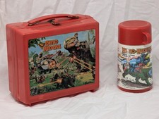 1988 Dino Riders Aladdin Lunch Box Thermos Tyco Vintage Dinosaurs Complete picture
