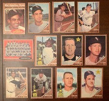 1962 Topps MLB BASEBALL Cards CHICAGO WHITE SOX+Aparicio/Fox/Stars(12)/High+Lo#s picture
