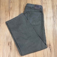 Wrangler Hero Originals Men 36x30 Green Workwear Cargo Pants Olive Straight Leg picture