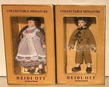 Vintage 2001 Heidi Ott (Switzerland) “Collectable Miniature” 12:1 Girl and Boy picture