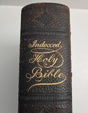 The New Indexed Bible ©1907/1909 John A Dickson Publishing Co. Leather Hardcover picture