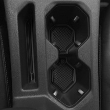 Black Cup Holder Inserts for 2019-2023 Jetta Volkswagen Car Cup Holder picture