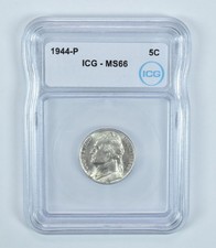 1944-P Jefferson Nickel MS66 ICG picture