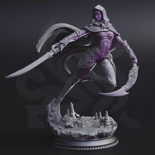 Female Drow Rogue Xira Elineri DM Stash 32mm Unpainted Resin Miniature DnD picture