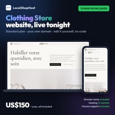 Turnkey Clothing Store Website – Standard Plan – 12 Months Hosting Included picture