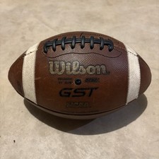 Wilson GST Full-Size Football Fully Game Prepped Mudded - USED picture