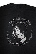 Vtg John Coltrane Music Lover Heavy Cotton Black All Size Unisex Shirt JJ116 picture