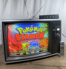 🔥vtg Zenith 19”Custom 80s Retro Gamin CRT Tv📺 W/remote & RF Modulator Tested picture