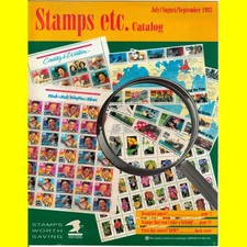 STAMPS ETC CATALOG 1993 usa philatelic USPS Elvis rock & roll Stamp Ad vertising picture