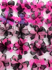 Bubble Dog Bows Pet / Dog grooming Pink And Black Top Knot ear Qty 20 picture