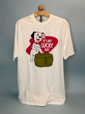 Vintage Disney WDCC 1995  Lucky  from 101 Dalmations Tshirt  Lifesize Men XL HTF picture