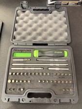 Used - Snap-on 44pc Green Ratcheting Soft Grip Screwdriver Master Set SGDMRC44FG picture