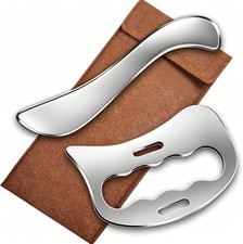 Stainless Steel Muscle Scraper Set, 2 in 1 Gua Sha Body Tool, Muscle Scraper Too picture