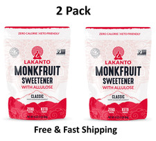 Lakanto Classic Monk Fruit Sweetener with Allulose, 1 lb, 1 Count ( 2 Pack) picture
