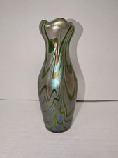 LOETZ STYLE ANTIQUE ART NOUVEAU VASE 10.25