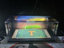 University Of Tennessee Custom 2 Mini Helmet display case w/ LED lights - picture