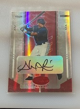 #29/250 2004 Leaf Certified Materials Alex Rios #9 Red Mirror Auto Blue Jays picture