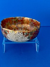 19th C. Meiji Period Satsuma Millefleur Moriage Lobed Bowl-Shozan C. 1895 MINT picture
