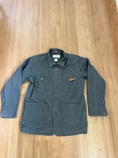 4Q Conditioning Chore Jacket Sz Large RARE Biker Duck Canvas Fourstar Max Schaff picture