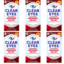 Clear Eyes, Maximum Redness Relief Eye drops Pack 6 picture