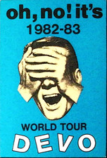 Devo Oh No It Is 1982-1983 World Tour Concert Backstage Pass Badge Ticket Stub picture