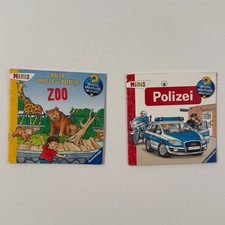 Ravensburger Minis Wieso Weshalb Warum Zoo & Polizei German Kids Books Lot of 2 picture