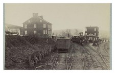 Hanover Junction Pennsylvania Railroad Station Standard Postcard picture