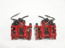 2015-2020 Audi S3 Rear LEFT & RIGHT Brake Calipers Brackets Red Pair OEM picture