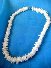 Wholesale Lot Hawaiian Jewelry White Puka Shell Necklace 16