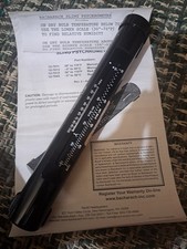 NOS Vintage Bacharach 12-7012 Sling Psychrometer MINT Unused Bold Gold Lettering picture