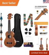 Beginner-Friendly 21-Inch Soprano Ukulele Gift Set - Complete Accessory Package picture