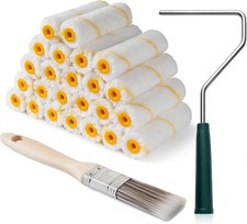 Microfiber Paint Roller Covers Set, 26 Pack, 4 Inch for All Paints and Stains picture