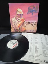 Death Leprosy Lp Vinyl 1988 1st 'PROMO' Press W/Order Form VG+/EX Wax picture