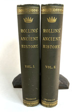 Rollins Ancient History Egyptians Carthaginians Vol I & II HC Gold Embossed picture