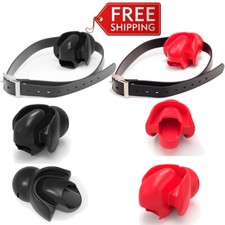 2024 Silicone Open Mouth Gag Tongue Fix Fetish Dilator Ball Oral for Couple New picture