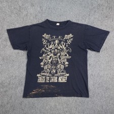 Vintage OTEP Shirt Mens Medium Black Smash The Control Machine Nu Metal Band Y2K picture