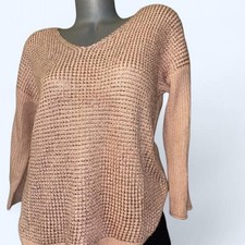 Company Ellen Tracy Sweater Size L Ballet Slippers Knit Sequin Pullover picture