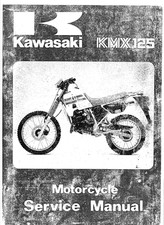 Kawasaki KMX 125 1988 Motorcycle Complete Service Manual picture