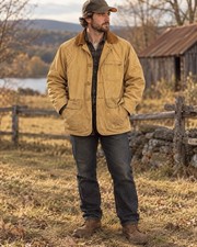 Vintage 1950s J.C. Higgins Sears Duck Canvas Hunting Shooting Jacket XL Talon picture