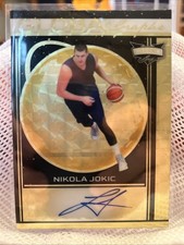 NIKOLA JOKIC 2023 LEAF VIBRANCE GLOBAL GRAPHS AUTO 1/1 Gold Rare NBA FINALS MVP picture