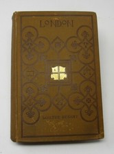 RARE London Walter Besant 1892 FIRST EDITION HC Masonic Freemason History NICE picture