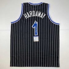 Autographed/Signed Anfernee Penny Hardaway Orlando Black Jersey PSA/DNA COA picture