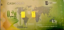 KARATPAY Cash Gold Certificate - 0.20g of 999.9 Fine Gold Note Lot of One Note picture