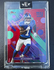 Topps Finest Malik Nabers New York Giants Finest Performance #91 01/10 2025 picture