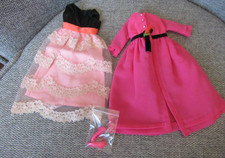 Vtg Barbie Doll Francie Two for the Ball Pink Coat Lace Dress Pink Shoes #1232 picture
